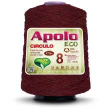 Barbante Apolo Eco fio 8  - Bordô 3862
