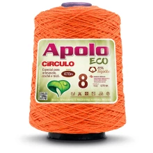 Barbante Apolo Eco fio 8  - Tangerina 4445