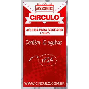 Agulha de Bordar 2 Olhos com 10 unidades