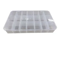 Estojo Retan 21 divisorias base Transparente tampaTransparente