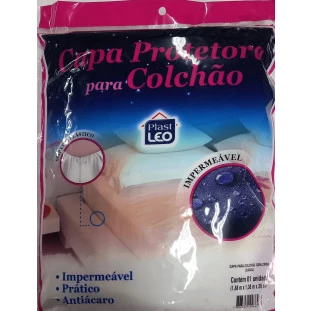 Capa Protetora Para Colchão Casal Impermeável 1,88Mx1,38M X30Cm