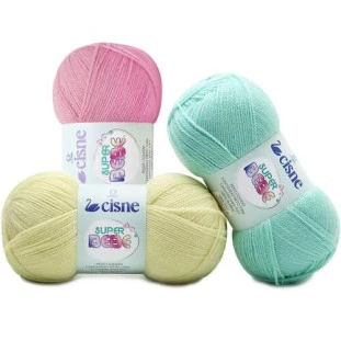 Lã Super Bebê Cisne 100 gramas Marca Coats Corrente