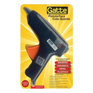 PISTOLA P/ COLA QUENTE GRANDE GATTE 40W - BLISTER